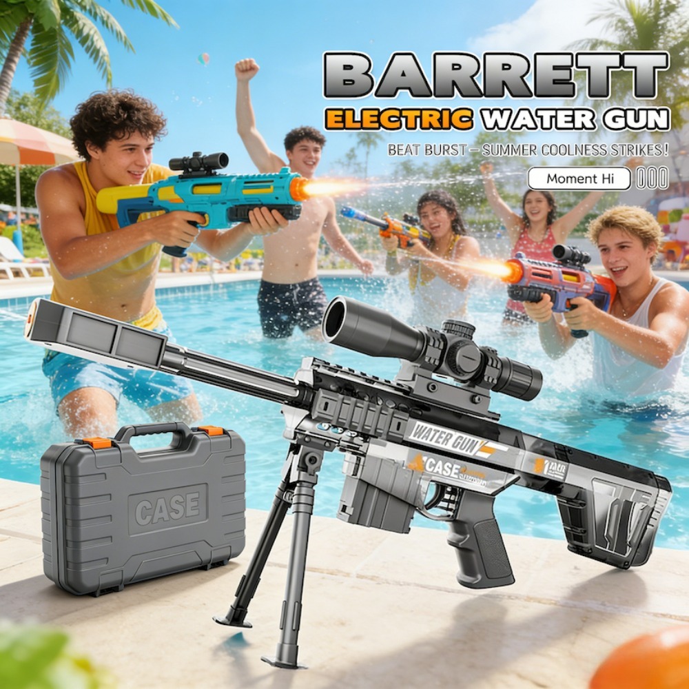 Aquatic Sports - Elektrische Automatische Sniper-Wasserpistole, Sommer-Outdoor-Strand-Schießspiel, Wasserschlacht-Spielzeug für