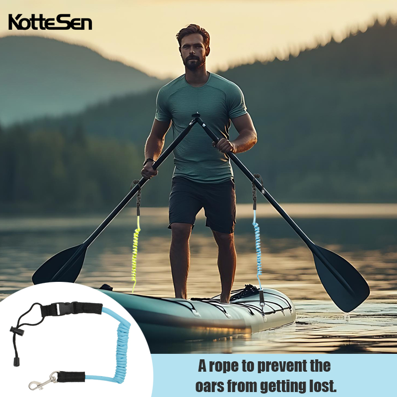 Stand Up Paddle Leash - Paddel-Seil, Aufblasbares Kajak-Sicherheitsseil gegen Verlust, Mehrfarbiges
