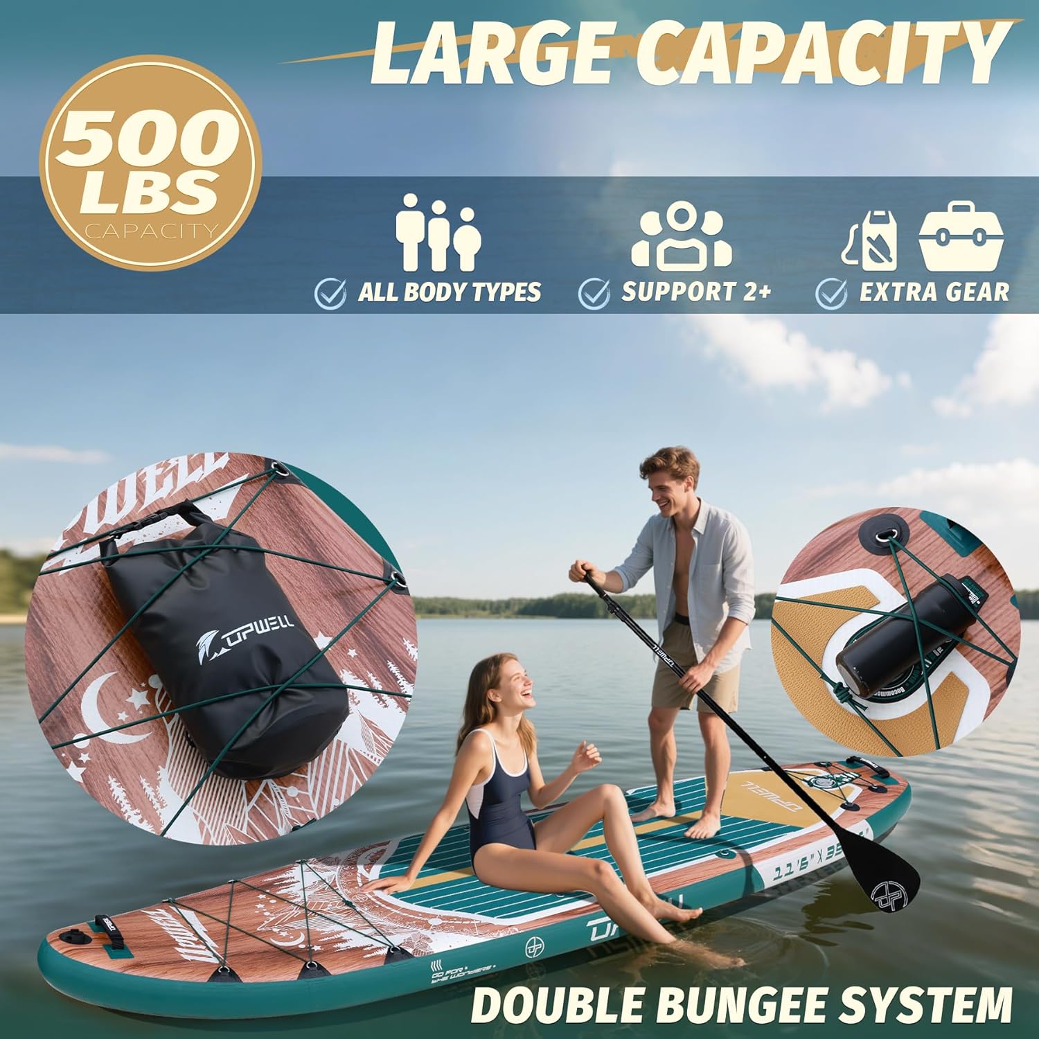 Aufblasbares Stand-Up-Paddlebo – Stand Up Paddle Leash Bewertung und Preis