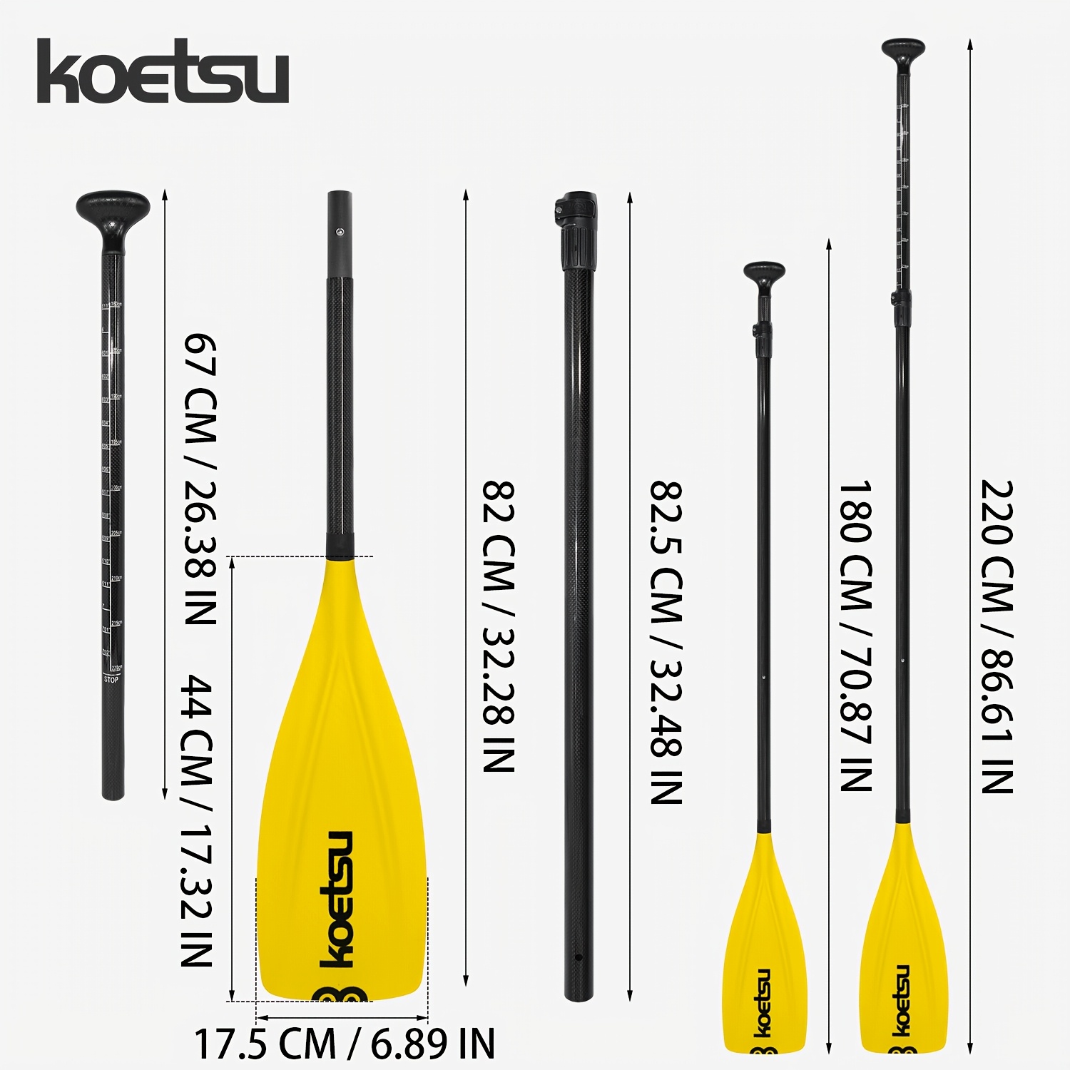 KOETSU Carbonfaser-Textur Fibe – Stand Up Paddle Leash Bewertung und Preis